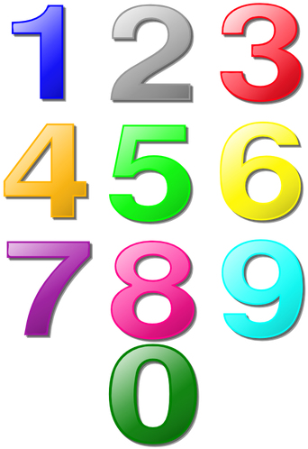 Kids Number Games Clipart Number Numerical Digit Clip - Numbers 1 To 10 Png (388x500)