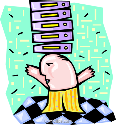 Technology Overload Royalty Free Vector Clip Art Illustration - Technology Overload Royalty Free Vector Clip Art Illustration (445x480)