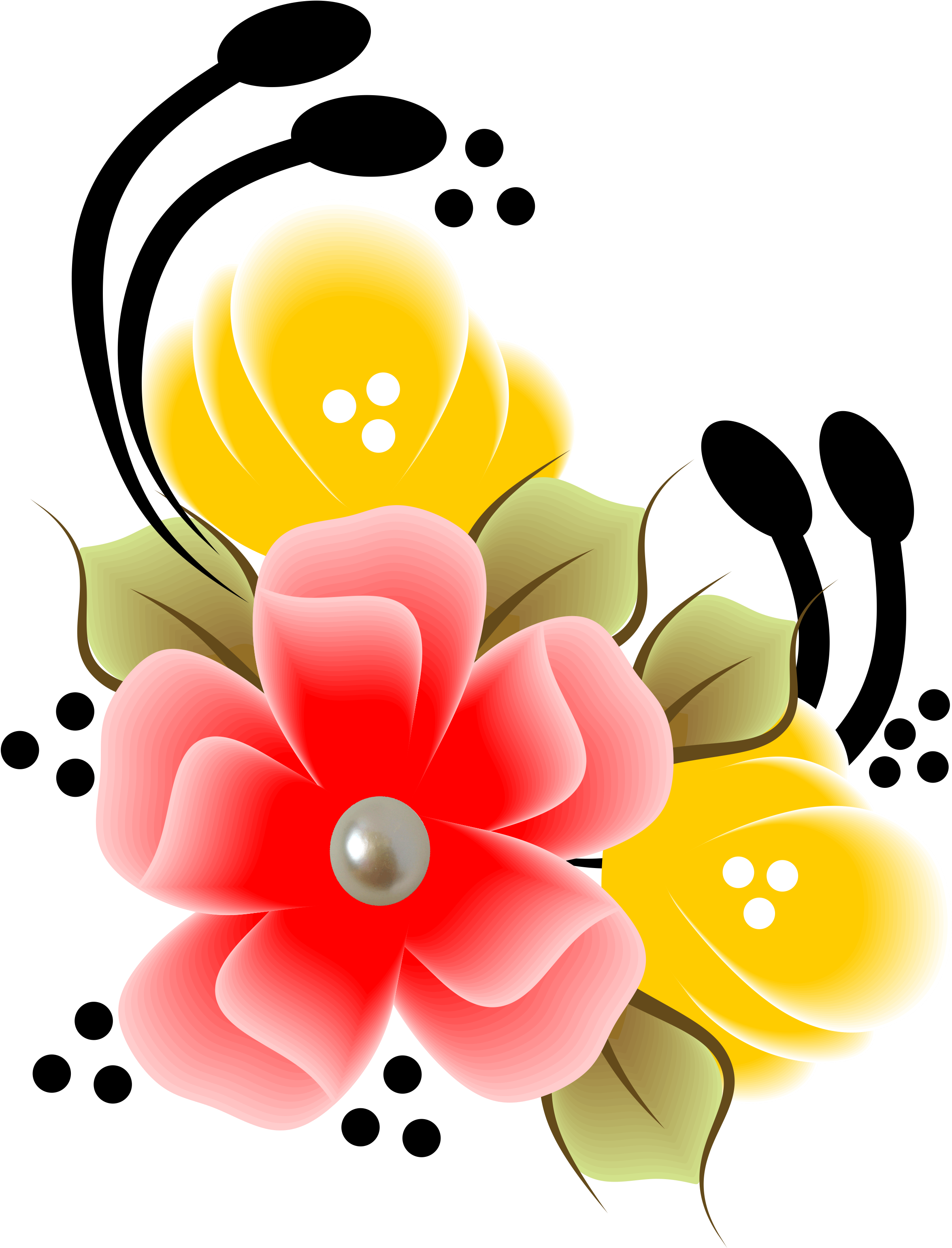 Parchment Cards, Flower Clipart, Christmas Paintings, - Flower (2482x3508)