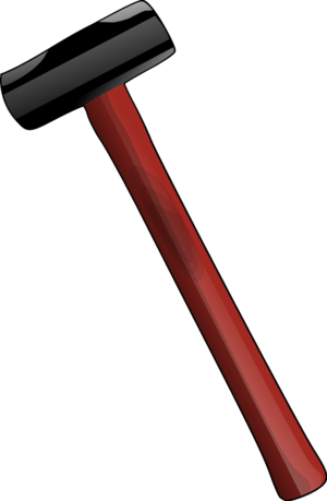 Clipart Info - Sledge Hammer Clipart (300x459)