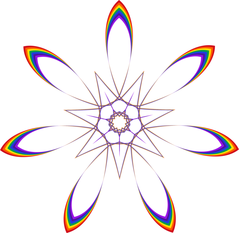 All Photo Png Clipart - Art Of Rainbow Flowers (769x750)