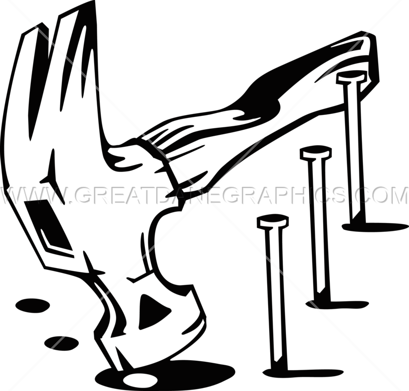 Download Hammer And Nails Clip Art Clipart Nail Drawing - Hammer And Nail Svg (825x789)