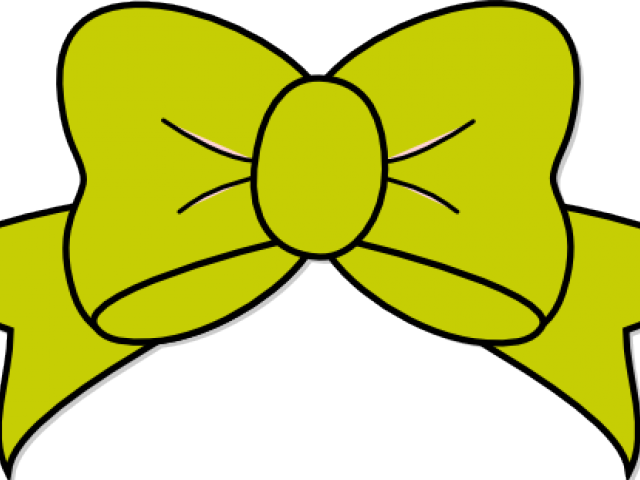 Tie Clipart Green Hair Bow - Transparent Background Bow Clipart (640x480)
