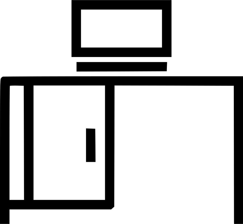 Transparent Download Computer Svg Office - Desk (980x904)