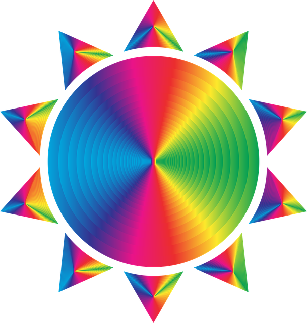 Sun, Light, Shine, Bright, Abstract, Geometric, Art - Skin Nebulous Pt Br Amino (609x640)