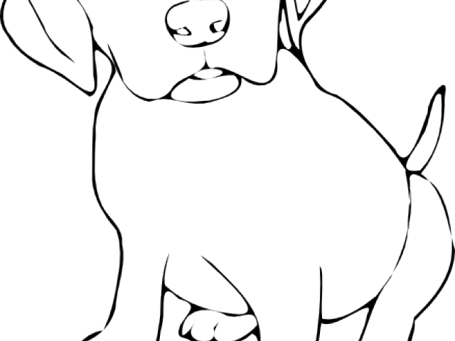 Dalmation Clipart Playful Puppy - Silhouette Of Black And White Dog (640x480)