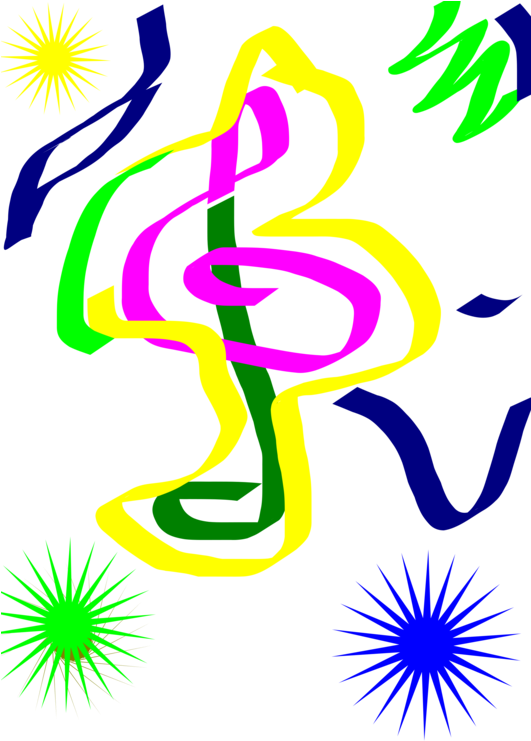 Leaf Music Symbol Stars Others Graphic Design Line - Clip Art (530x750)