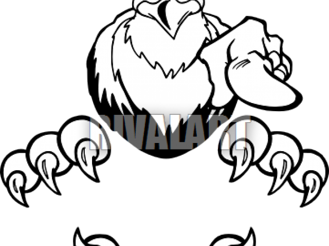 Hawk Clipart Patriotic - Eagle Claw Clip Art (640x480)