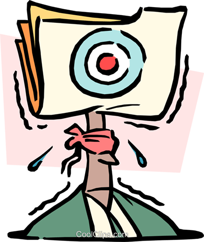 Office Target Royalty Free Vector Clip Art Illustration - No Power To Enforce Laws (405x480)