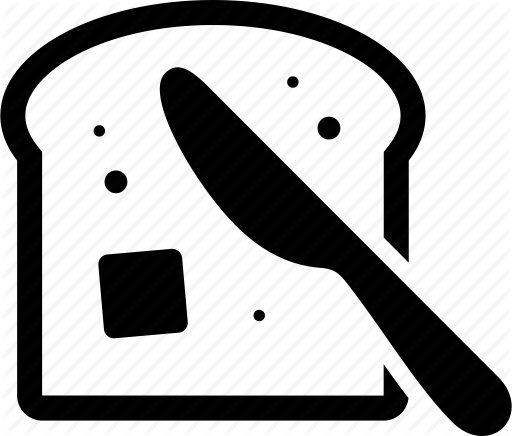 Spread Clipart Bread - Bread And Butter Icon (512x436)