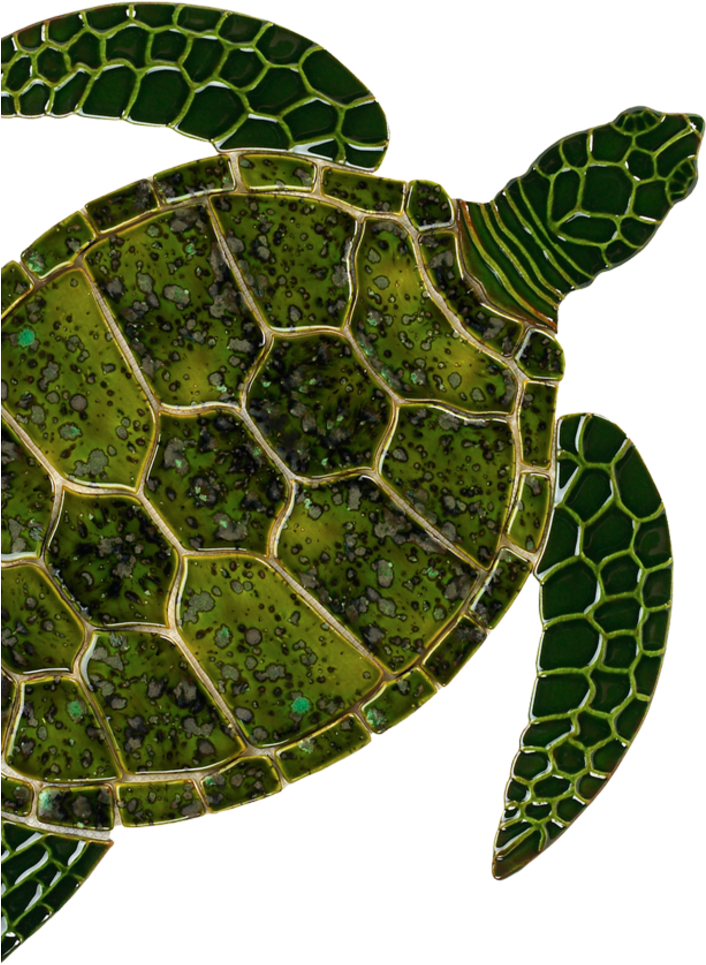 Sea Turtle Art Clipart Sea Turtle Tortoise - Sea Turtle Ceramic (705x976)