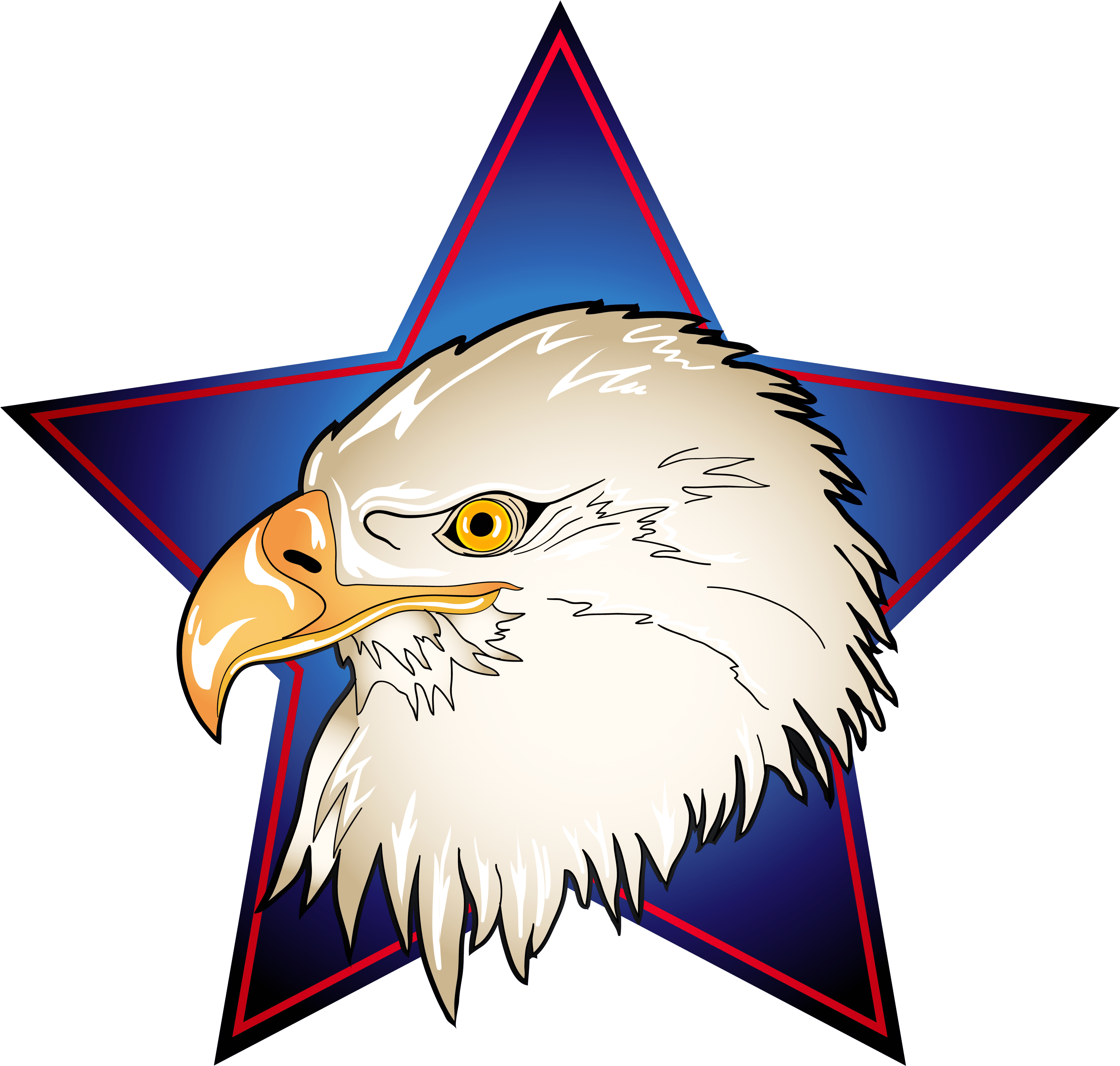 4th Of July Eagle Clipart (3634x3457)