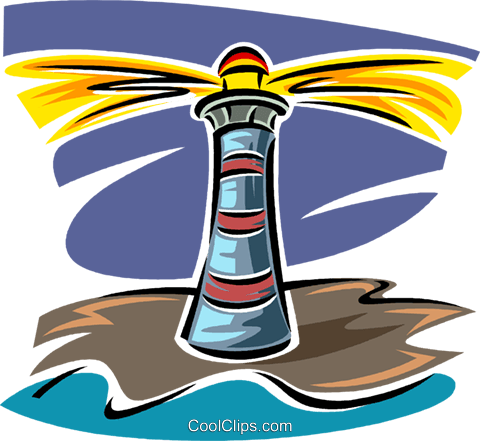 Lighthouse Royalty Free Vector Clip Art Illustration - Illustration (480x441)