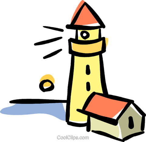 Lighthouse Royalty Free Vector Clip Art Illustration - Illustration (480x466)