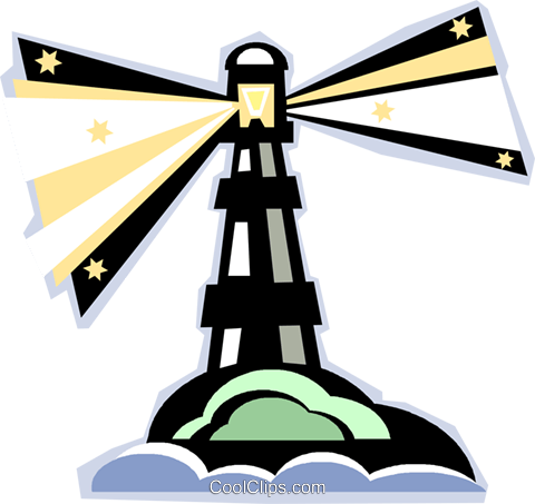 Lighthouse Royalty Free Vector Clip Art Illustration - Objetivos De La Calidad (480x453)