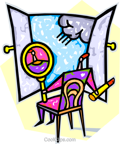 Looking At A Lighthouse Royalty Free Vector Clip Art - Looking At A Lighthouse Royalty Free Vector Clip Art (398x480)