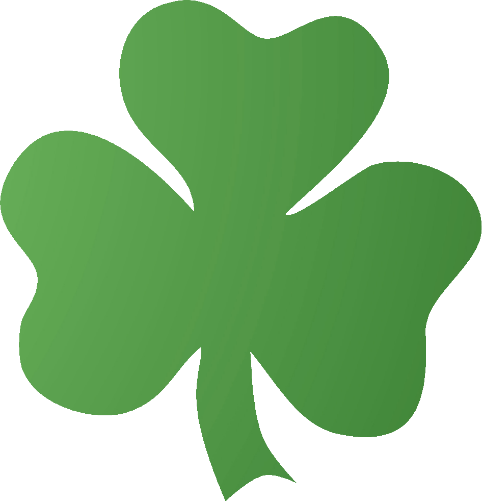 Green Irish Shamrock On White Background - J. Pauley Toyota (946x982)