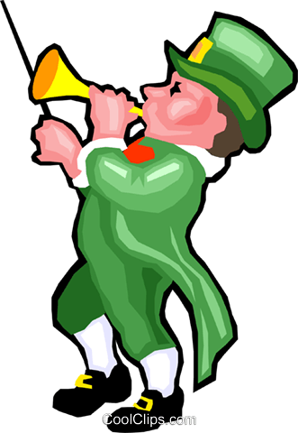 Patrick's Day Parade Royalty Free Vector Clip Art Illustration - Clip Art (331x480)