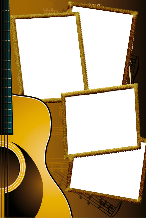 Foto Montagens Molduras - Molduras Para Fotos Musical (584x870)