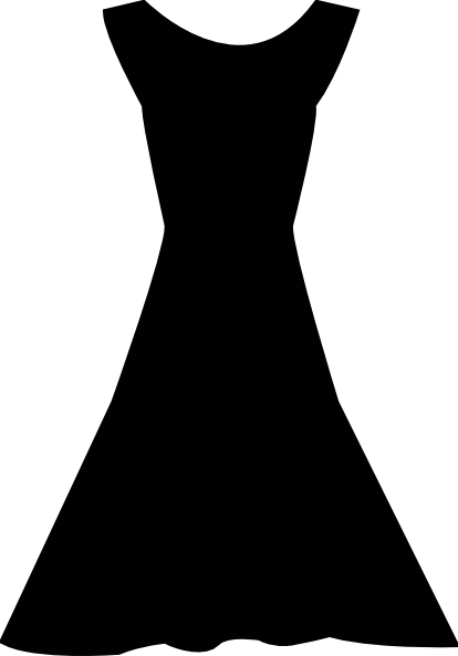 Clip Art At Clker Com Vector Online - Dress (414x593)