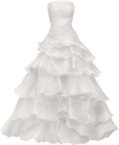 Free Wedding Dress Clipart Png - Wedding Dress Png (415x500)