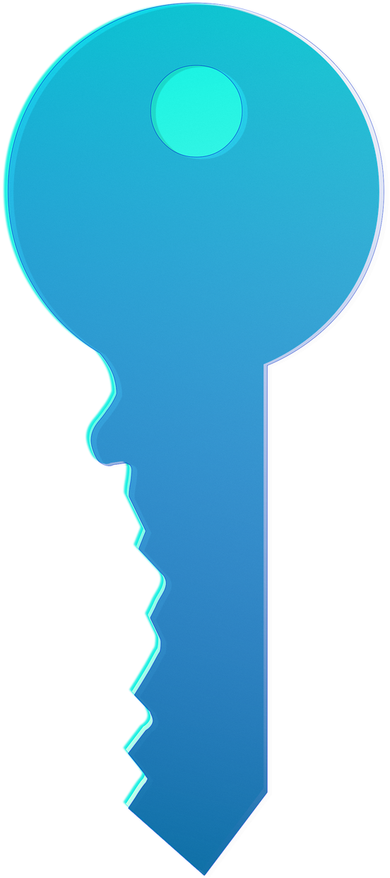 Key Blue Png (581x1280)
