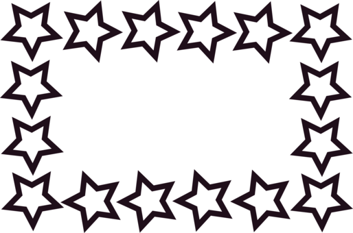Borders And Frames Star Document Download Blog - Star Clipart Black And White Border (514x340)