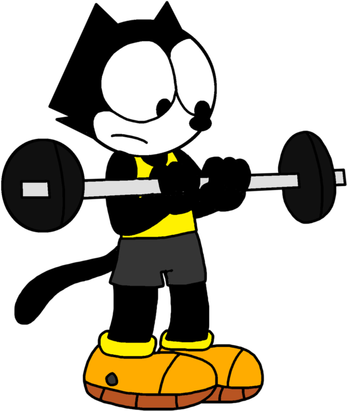 Deadlift Drawing Cartoon - Cartoons Doing Deadlift (974x820)