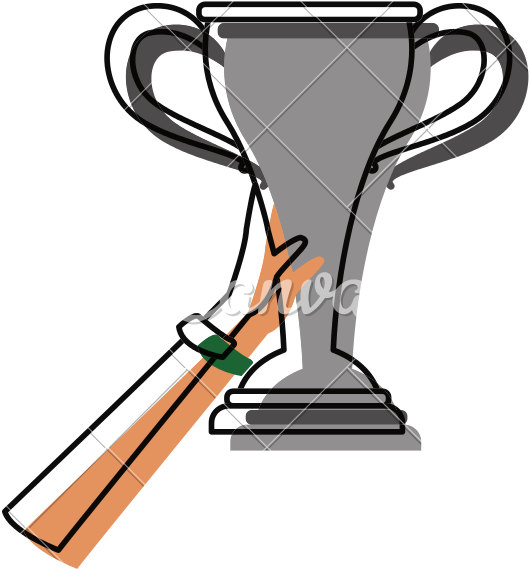 Hand Holding Trophy Cup Icon - Illustration (800x800)