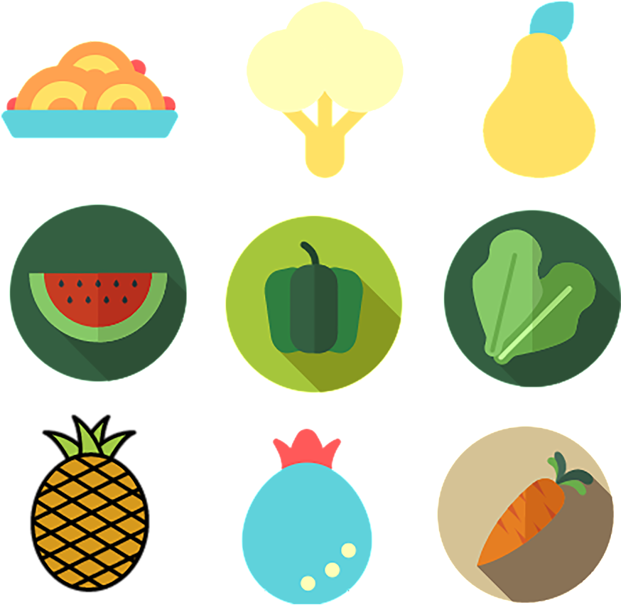Brevity Of Fruit, Vegetable, Food And Food Pngicon - Food (1024x1024)