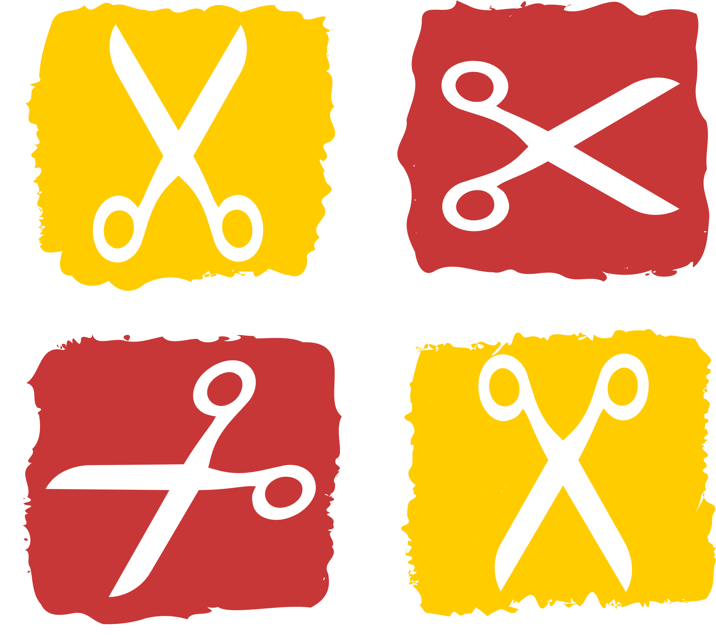 Scissors And Squares By @ejmillan, My Design Using - Scissors Tote (2400x3394)