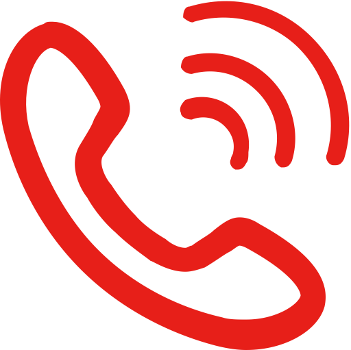 Call, Fax, Mail Icon - Red Call Icon Png (512x511)