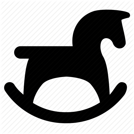 Download Rocking Horse Silhouette Clipart Rocking Horse - Toy Icon (512x512)