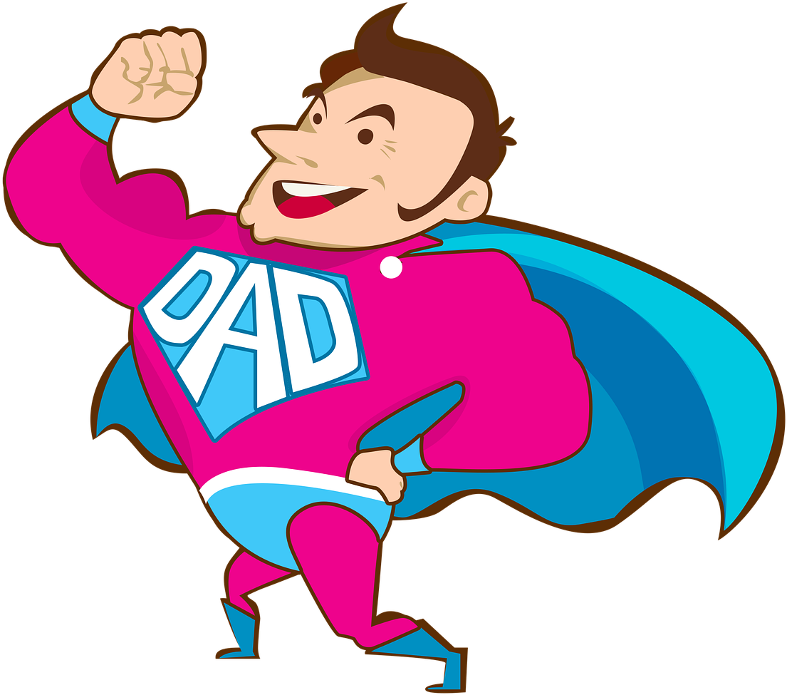 Happy Father's Day - Daddy Clip Art (1280x1257)