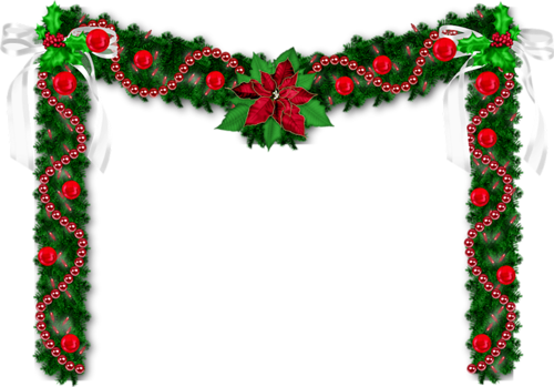 Garlandswag - Decoración De Puerta Navideña (500x349)