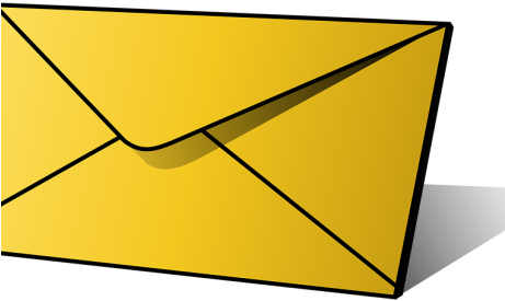 Yellow Envelope Clipart Png (460x290)