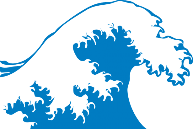 Clipart, Ocean Waves Clipart 19 Clipart Ocean Huge - Wave Clipart (615x413)