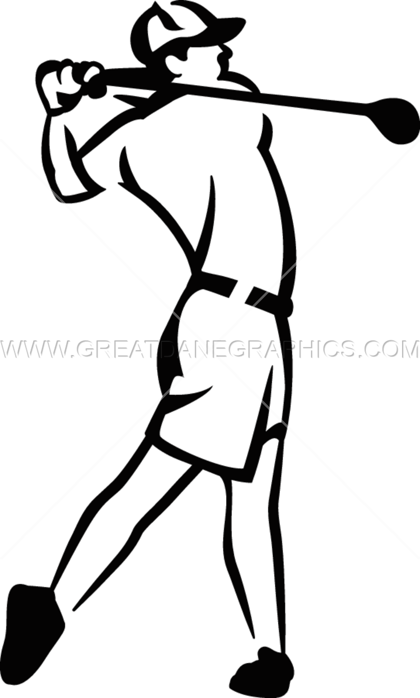 Golf Player Drawing At Getdrawings Com Free - Golf Swing Clip Art (825x1370)