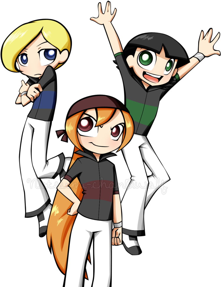 Rowdyright Boys Go Swimming By Hanabichanx3 On Deviantart - Bash And Brat Powerpunk Girls (900x995)