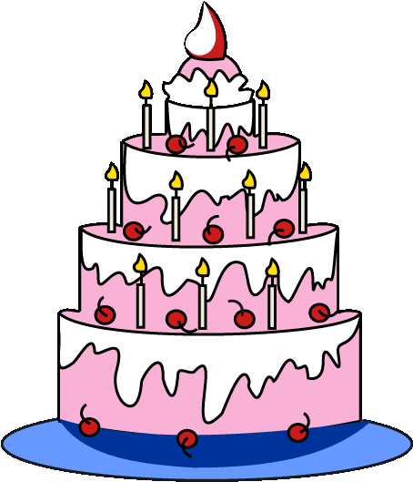 Drawn Candle Simple - Happy Birthday Cakes Drawings Step By Step (678x600)