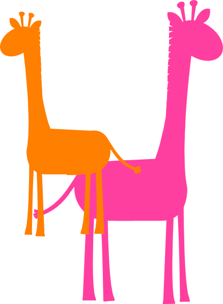 Mom And Baby Animal Clipart (438x598)