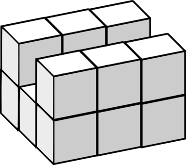 Three Dimensional Space Cube Geometry Five Dimensional - Tetris Block Transparent 3d (384x340)
