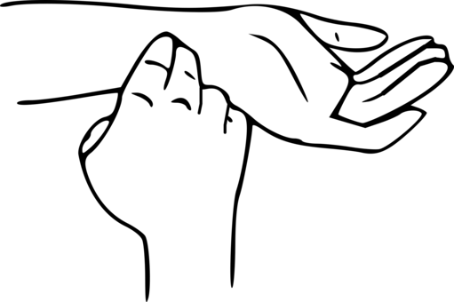Thumb Radial Artery Computer Icons Pulse - Frecuencia Cardiaca Para Dibujar (511x340)