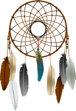 Native American Dream Catcher Clipart Free Silhouette - Dream Catcher Png File (288x422)