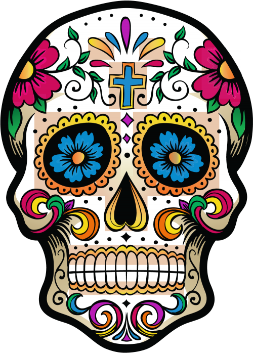 Afficher L'image D'origine - Tete De Mort Mexicaine (500x700)