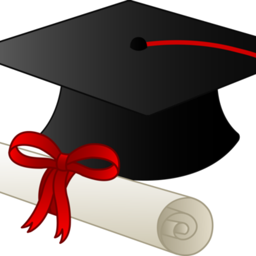 Clipart Black And White College Diploma Clipart - Graduation Cap (1024x1024)