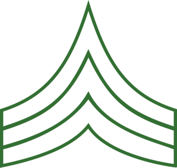 Military Rank United States Army Enlisted Rank Insignia - Patente De Sargento (359x340)