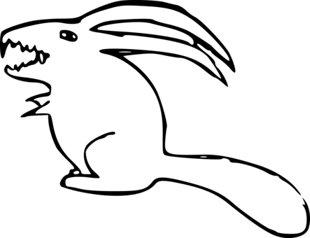 Domestic Rabbit Snowshoe Hare The Tortoise And The - Hare (443x340)