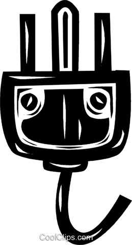 Electrical Plug Royalty Free Vector Clip Art Illustration - Ac Power Plugs And Sockets (259x480)