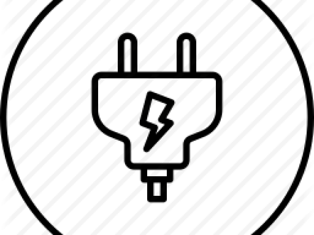 Plug Clipart Current Electricity - Power Source Icon Png (640x480)